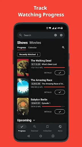 ภาพหน้าจอของ Showly: Track Shows & Movies