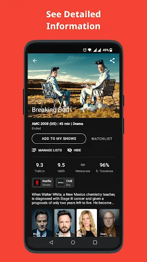 ภาพหน้าจอของ Showly: Track Shows & Movies