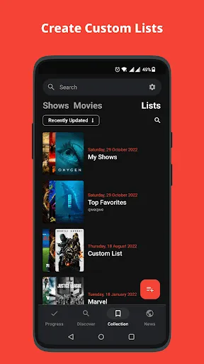ภาพหน้าจอของ Showly: Track Shows & Movies