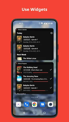 ภาพหน้าจอของ Showly: Track Shows & Movies