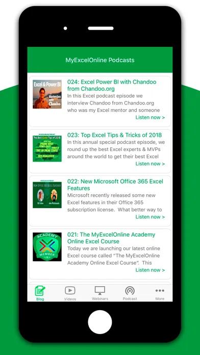 MyExcelOnline - Excel Tutorial Screenshots