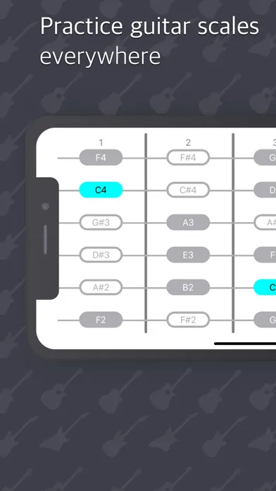 Frets - Practice guitar scales سکرین شاٹس