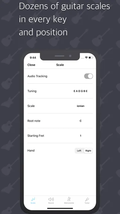 Frets - Practice guitar scales سکرین شاٹس