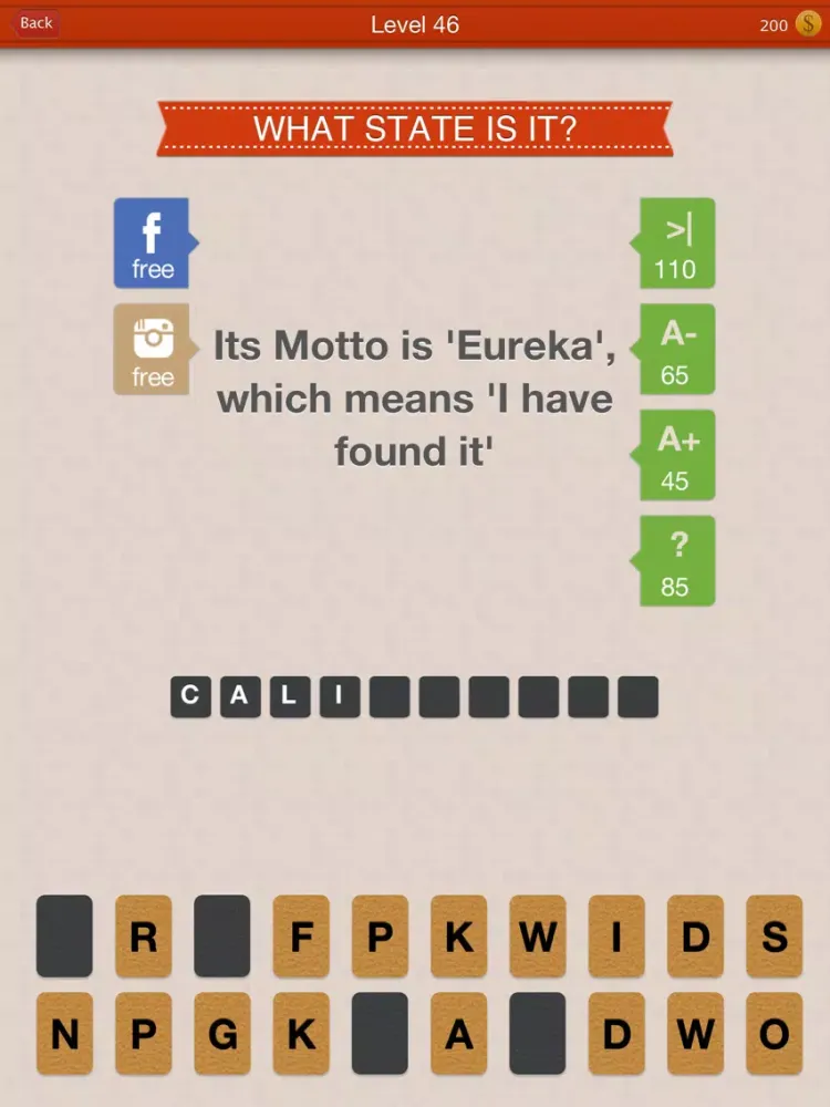 Screenshot di Guess The State iPad 