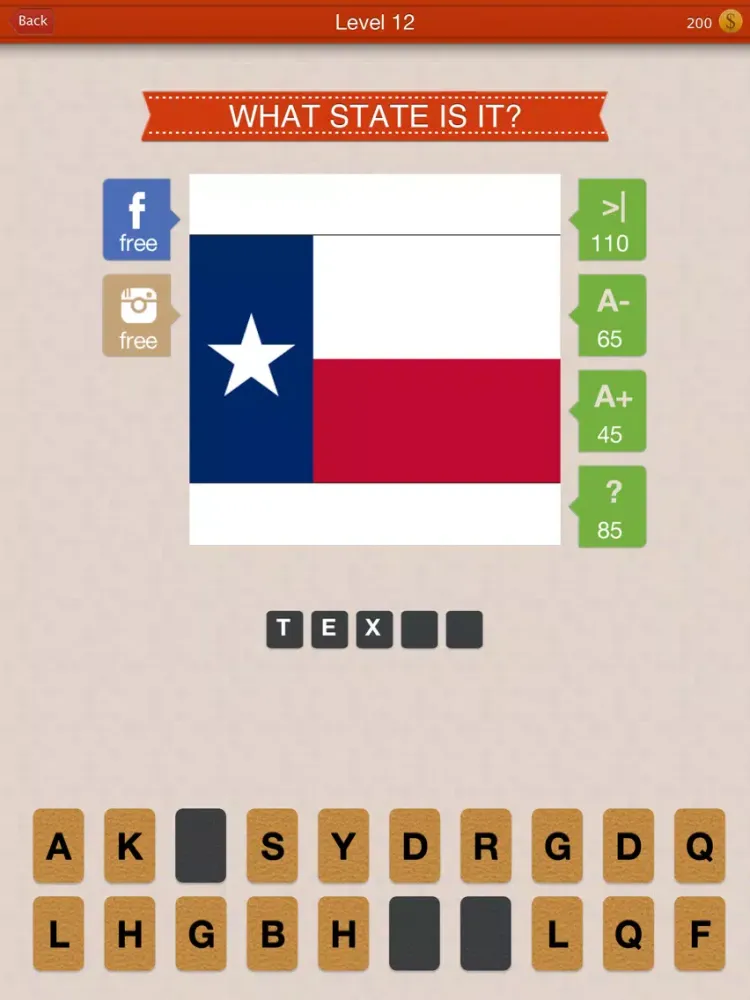 Screenshot di Guess The State iPad 