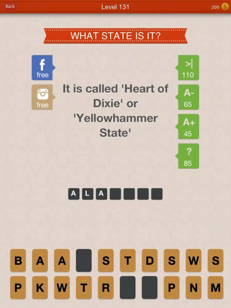 Screenshot di Guess The State iPad 