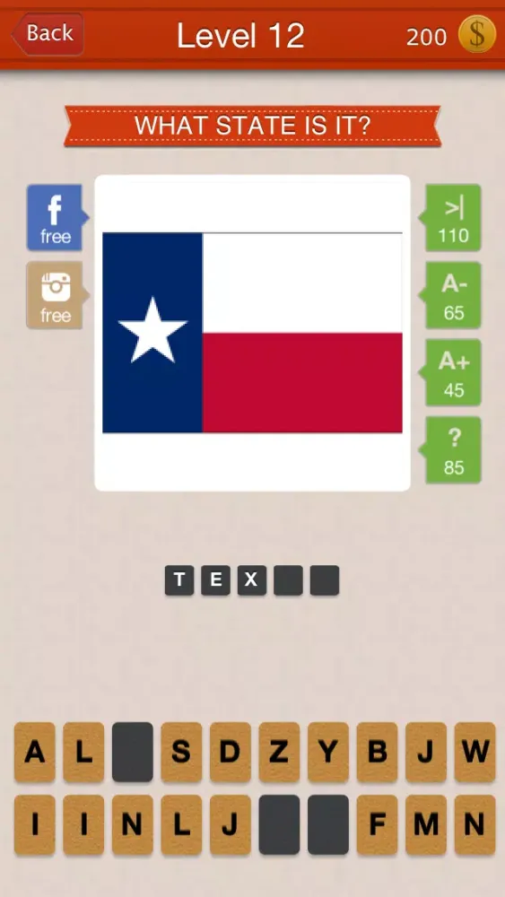 Screenshot di Guess The State