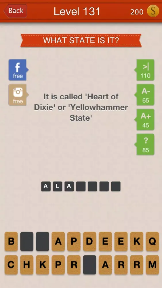 Screenshot di Guess The State