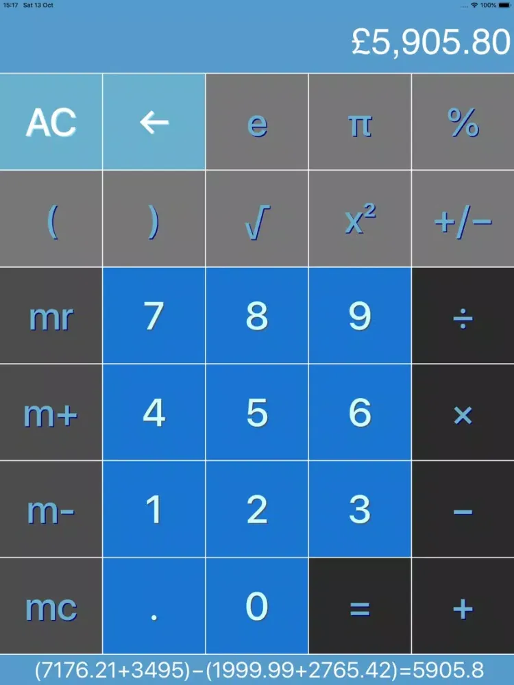 Abacus The Calculator iPad  Screenshots
