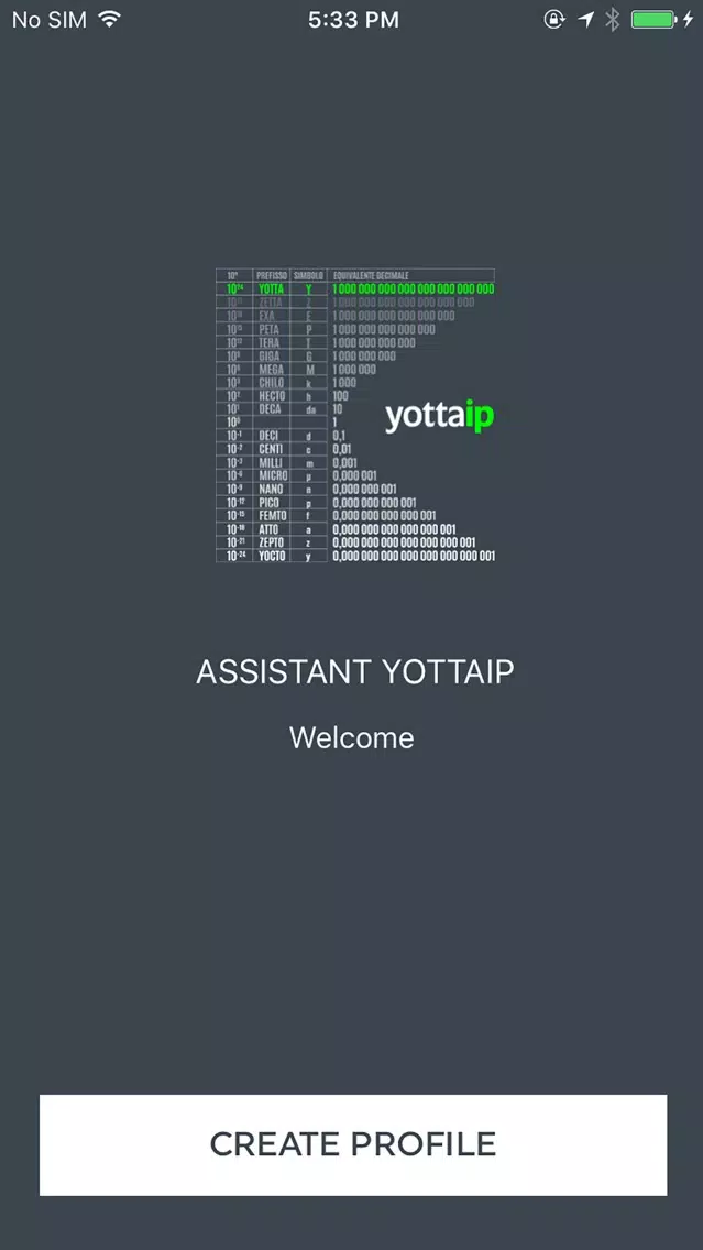 ภาพหน้าจอของ Yotta IP