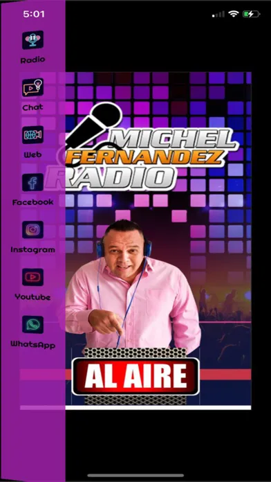 ภาพหน้าจอของ Michel Fernandez Radio