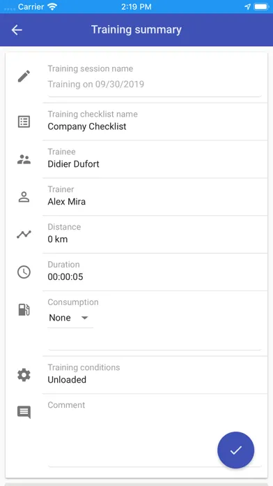 MyTraining App स्क्रीनशॉट