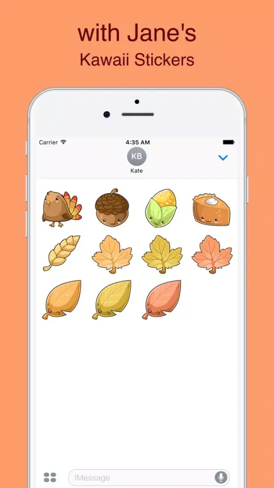 Capturas de pantalla de CreativeStickrs - Jane's Kawaii Thanksgiving