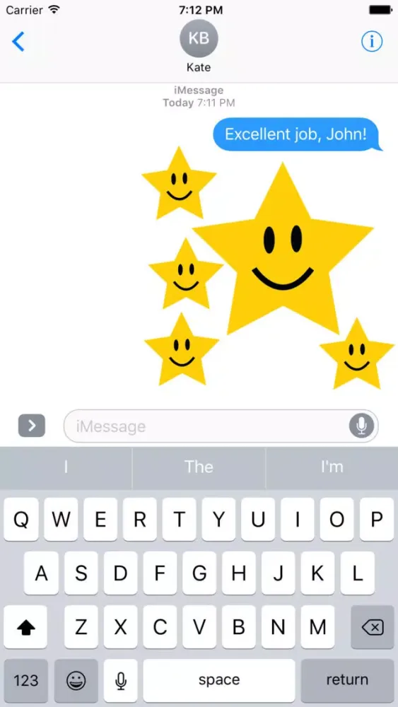 Reward Stickers for iMessage - Good Job, Great Job Screenshots