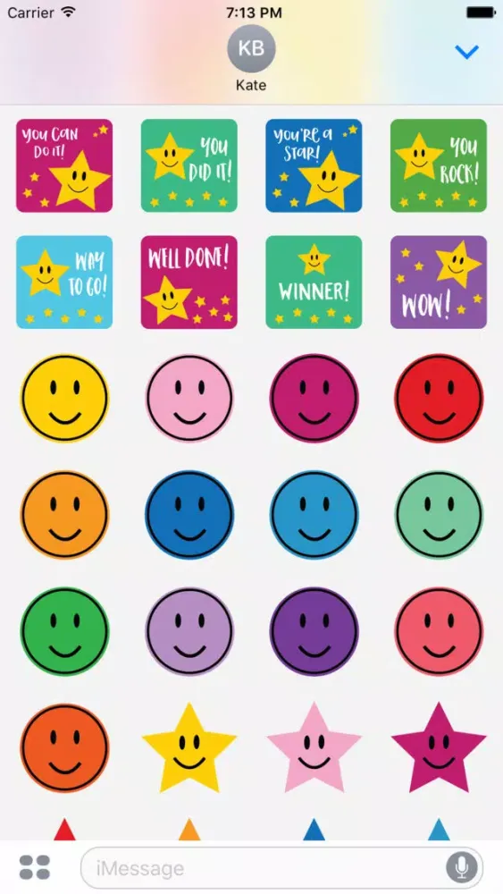 Reward Stickers for iMessage - Good Job, Great Job Screenshots