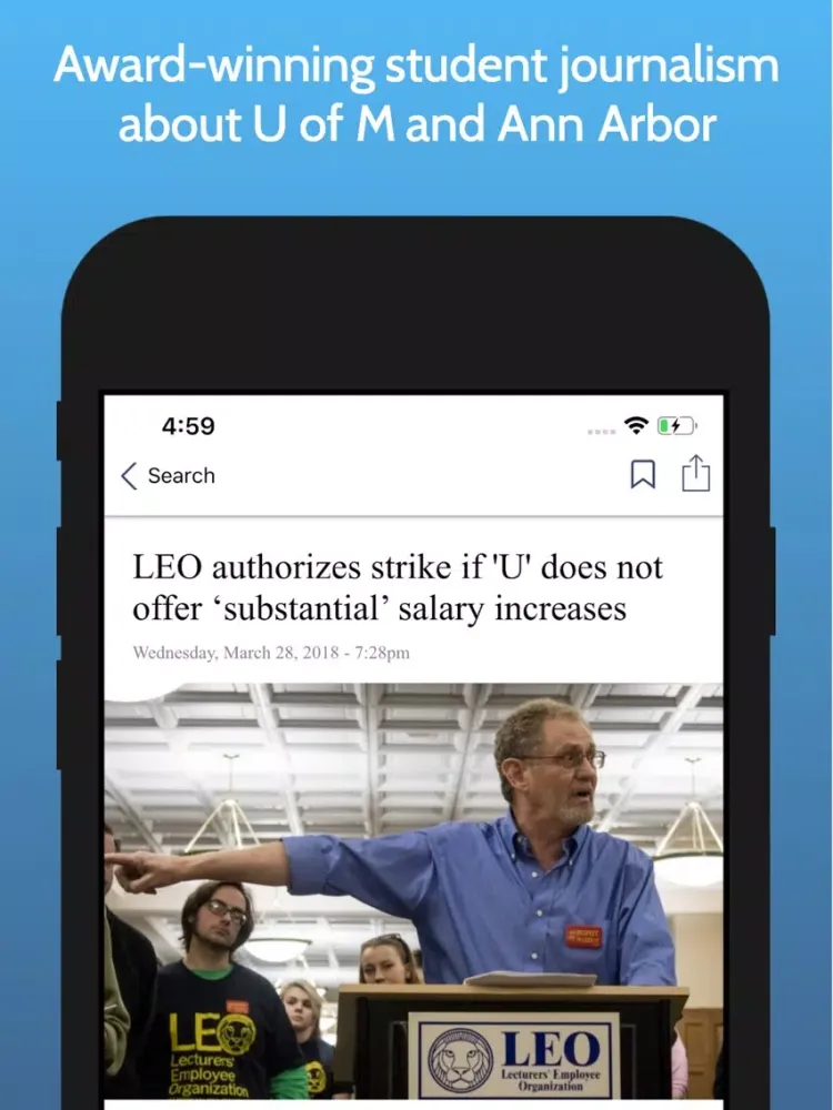 تصاویر Michigan Daily iPad 