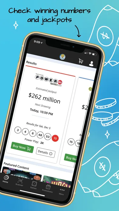 Captures d'écran de Michigan Lottery Mobile