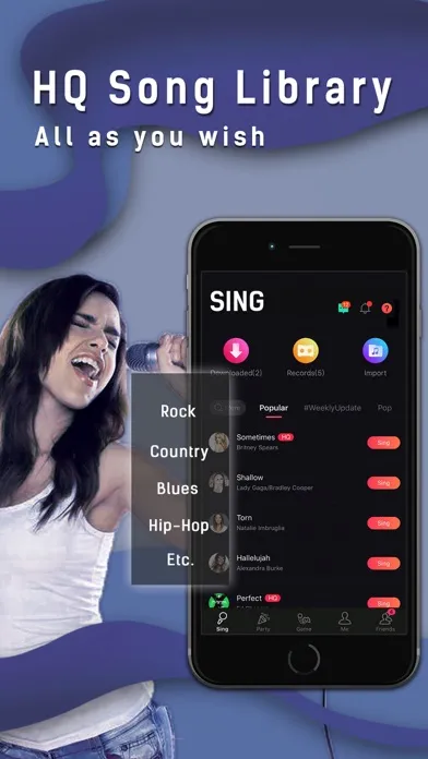 Sing（Vsing）: Karaoke Apps स्क्रीनशॉट