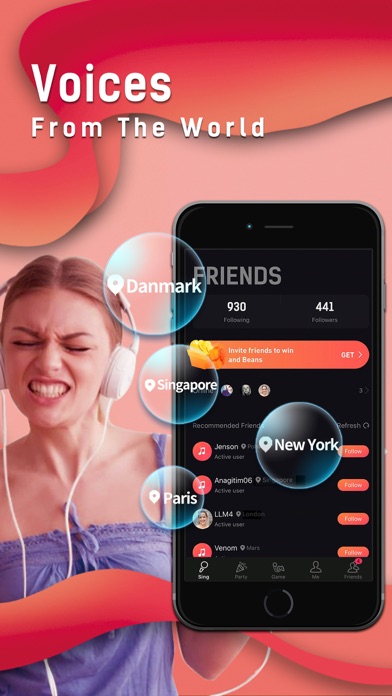 ภาพหน้าจอของ Sing（Vsing）: Karaoke Apps
