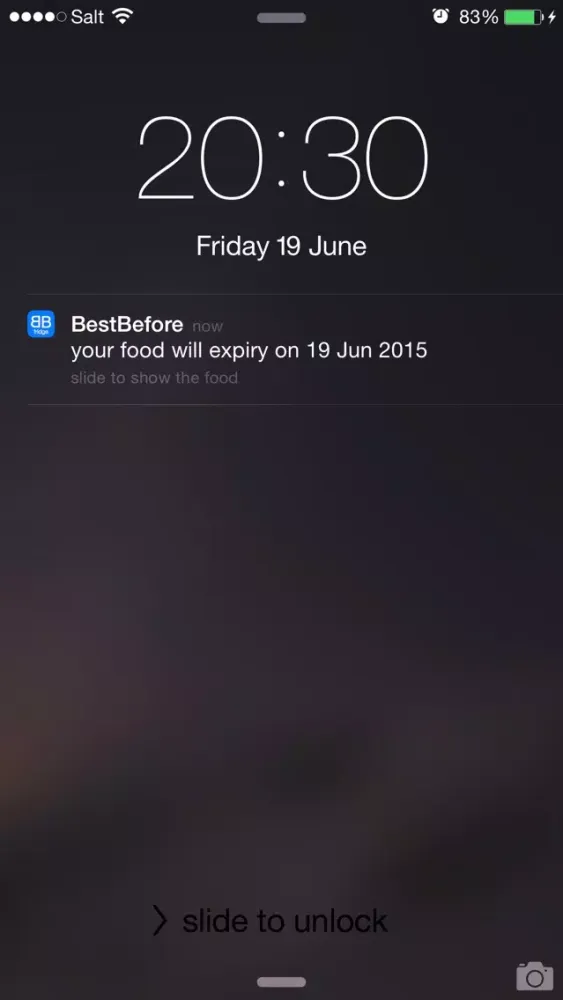 Screenshot di Best before list