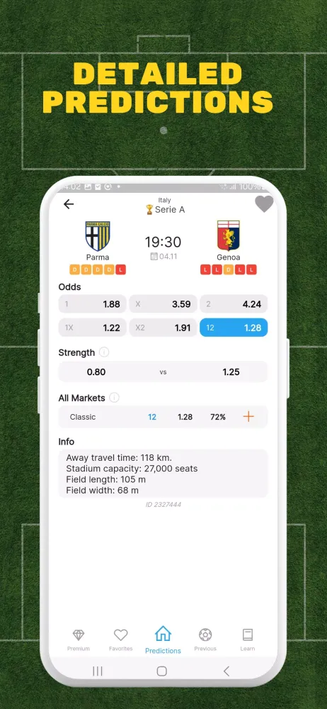 Zrzuty ekranu X Betting Predictions