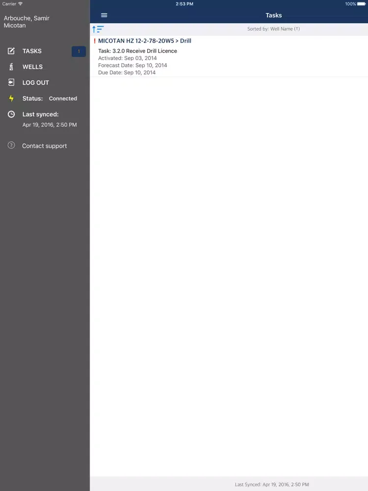 Generwell Oil Lifecycle App iPad  Ekran Görüntüleri