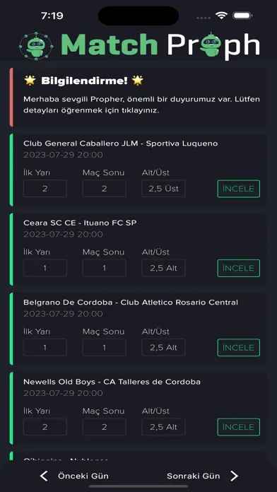 Match Proph - AI Predictions Screenshots