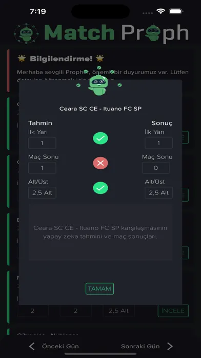 Match Proph - AI Predictions Screenshots