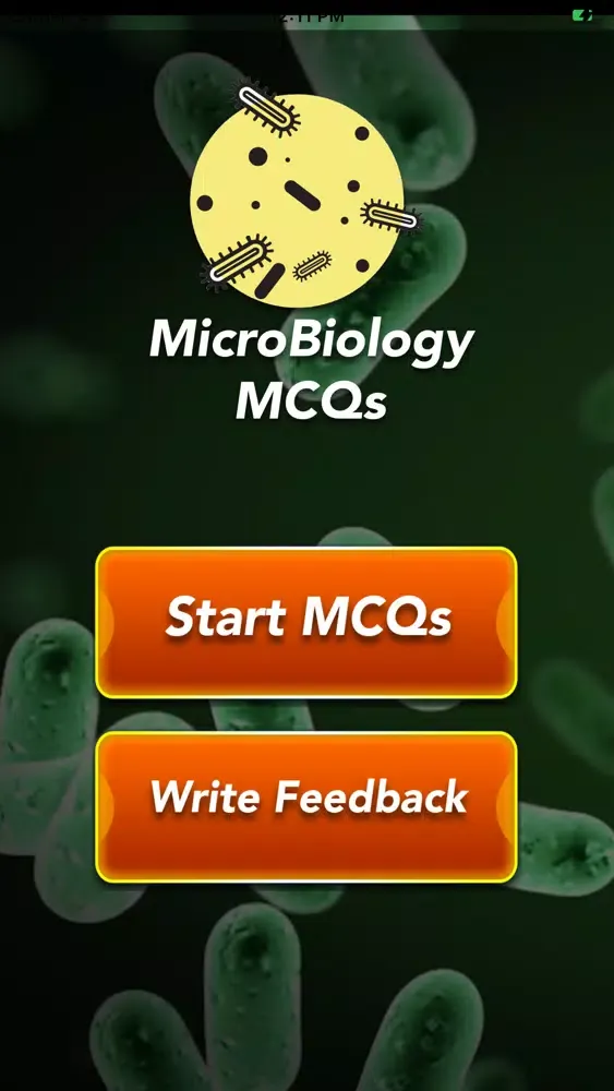 MicroBiology MCQs سکرین شاٹس
