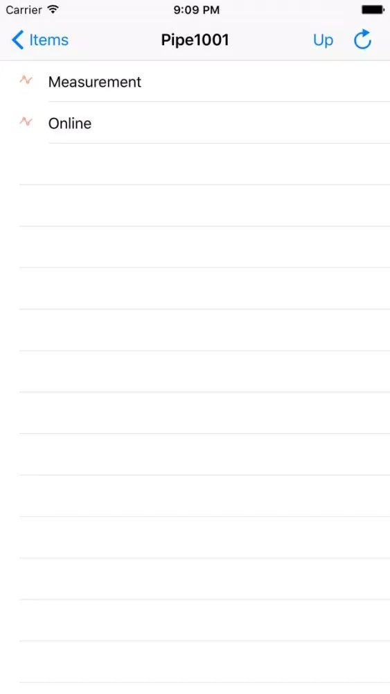 Screenshot di OPC UA Client