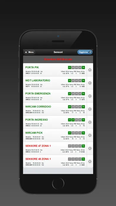 Zrzuty ekranu AIDA Mobile