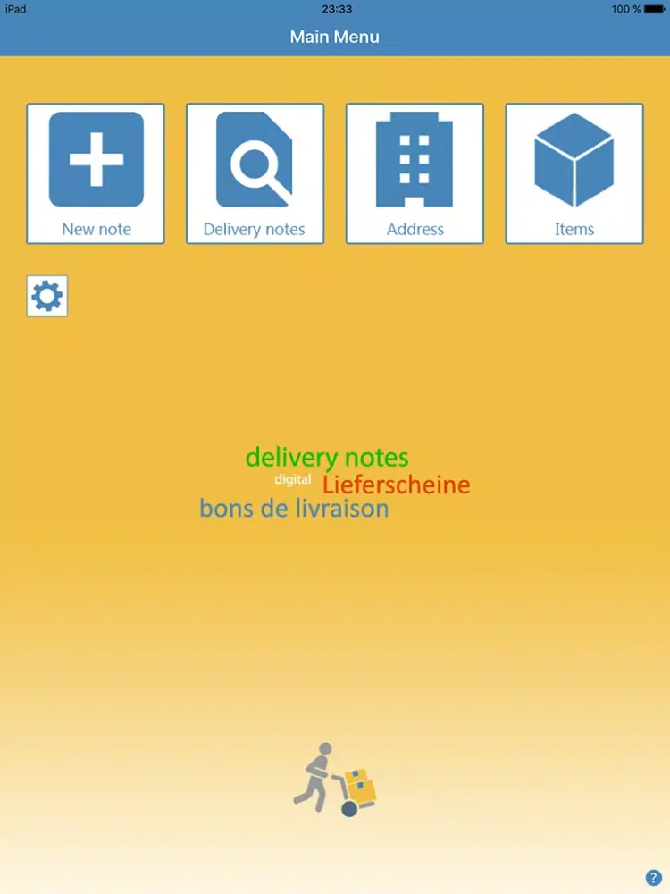 Zrzuty ekranu Digital delivery note iPad 