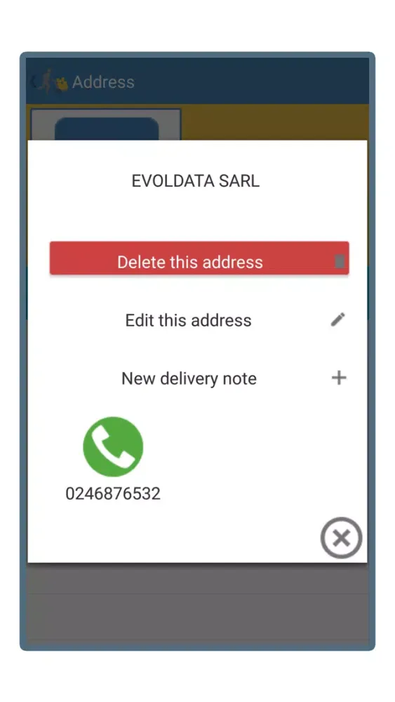 Zrzuty ekranu Digital delivery note