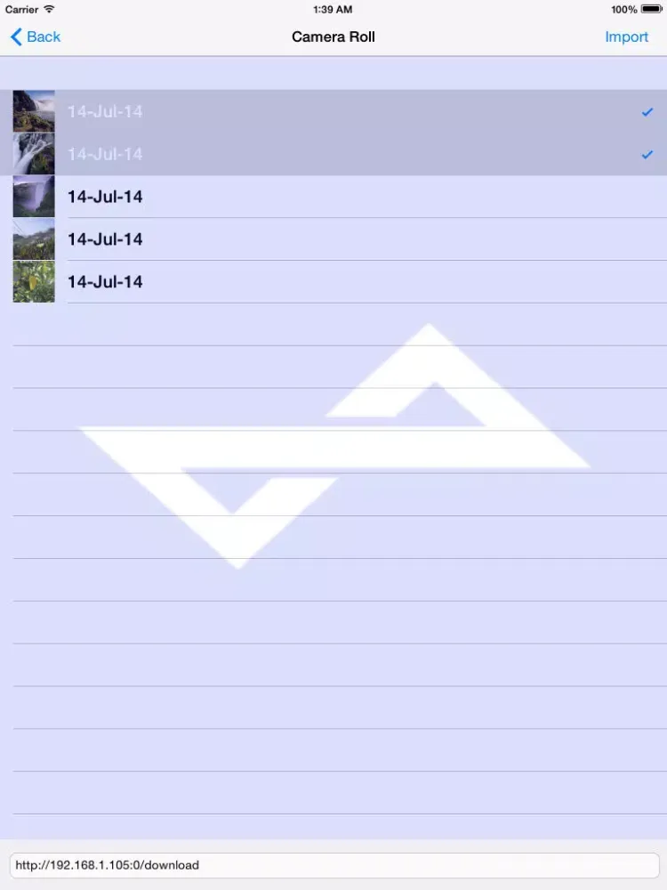 WiShare iPad  스크린샷