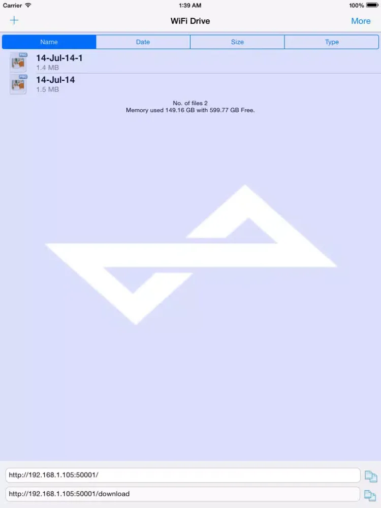 WiShare iPad  스크린샷