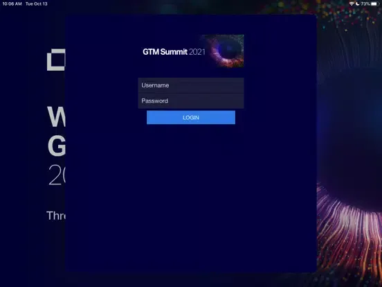 Capturas de tela do Micro Focus Summit FY21 iPad 