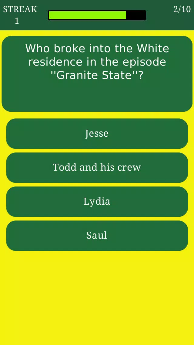 Tangkapan skrin Quiz for Breaking Bad - Trivia about Tv Show Series