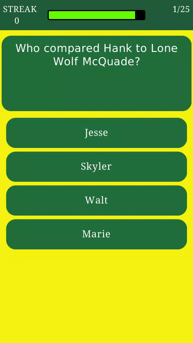 Tangkapan skrin Quiz for Breaking Bad - Trivia about Tv Show Series