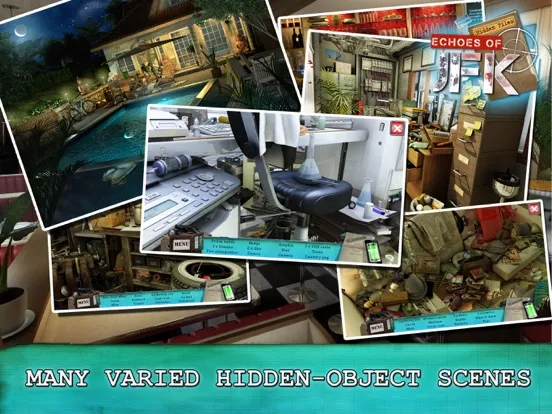 Hidden Files: Echoes of JFK - A Hidden Object Adventure iPad  Screenshots
