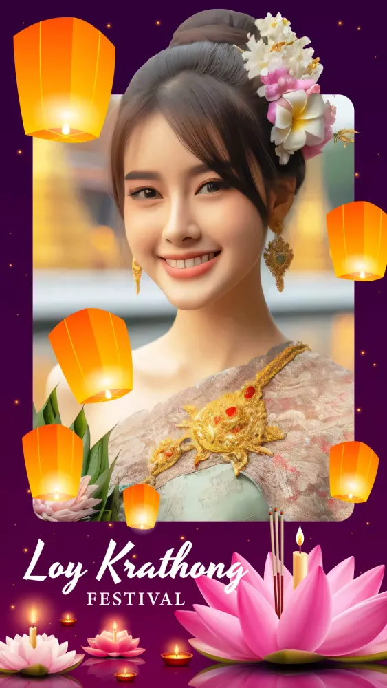 صور แต่งรูปวันลอยกระทง