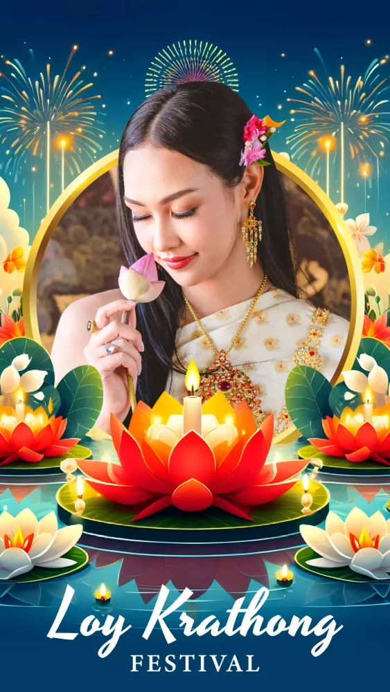 صور แต่งรูปวันลอยกระทง