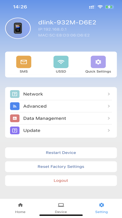 D-Link Mi-Fi connect应用截图