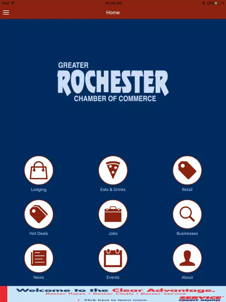Tangkapan skrin Greater Rochester Chamber NH iPad 