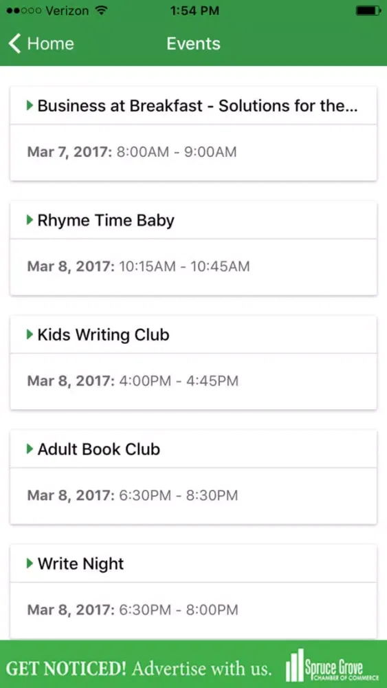 Captures d'écran de Spruce Grove Chamber of Commerce Community App