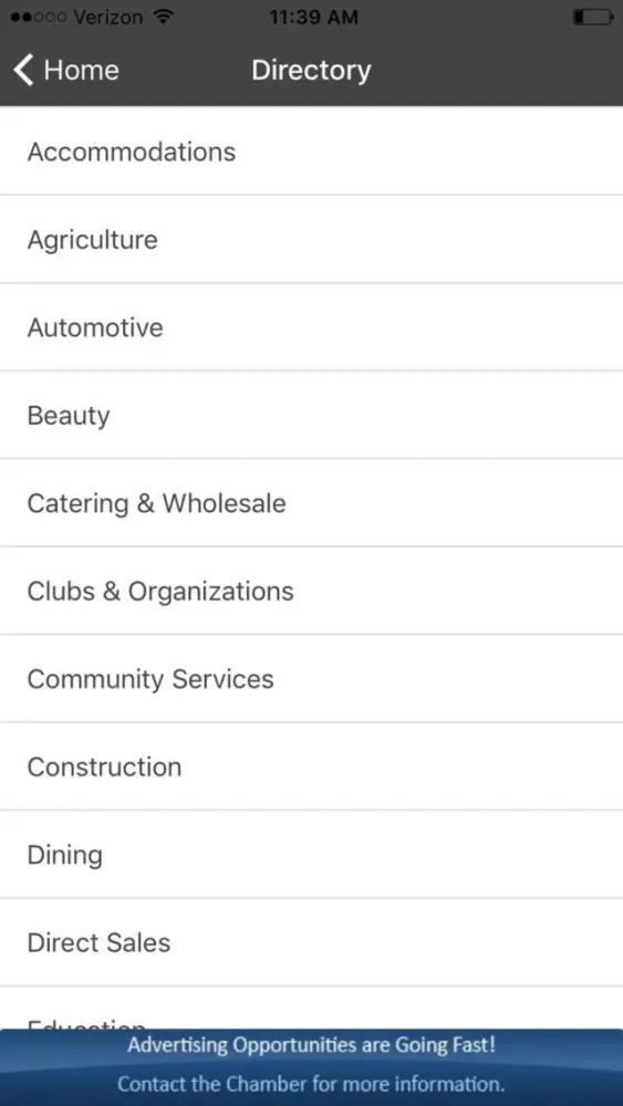 Willits Chamber of Commerce 스크린샷