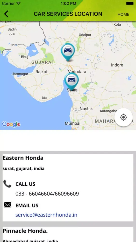 Car Dealership Application Screenshots