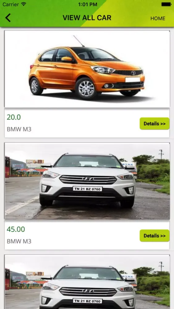 Car Dealership Application Screenshots