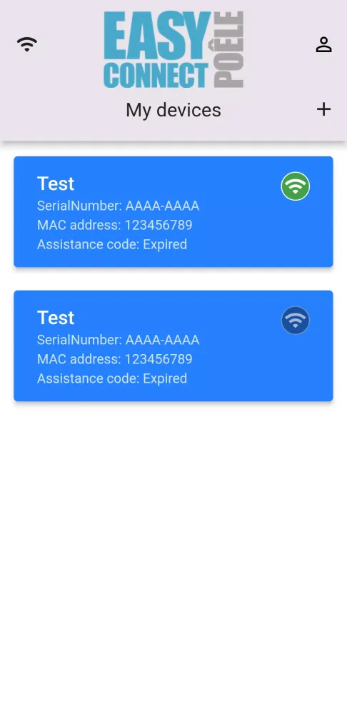 Zrzuty ekranu Easy Connect Poêle