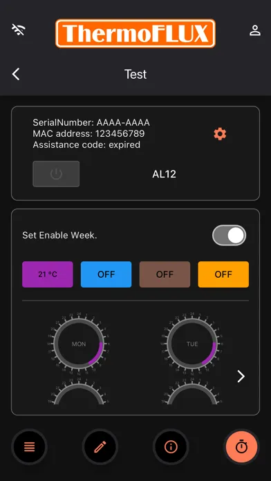 Thermoflux 스크린샷