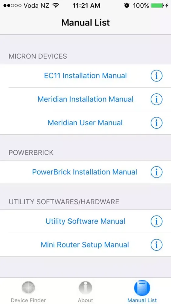 Micron Device Finder II سکرین شاٹس